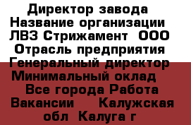 Директор завода › Название организации ­ ЛВЗ Стрижамент, ООО › Отрасль предприятия ­ Генеральный директор › Минимальный оклад ­ 1 - Все города Работа » Вакансии   . Калужская обл.,Калуга г.